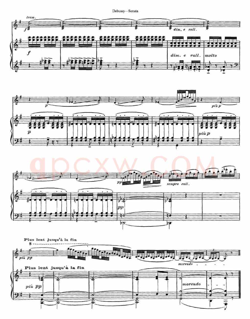 Debussy Sonata（小提琴+钢琴伴奏）
