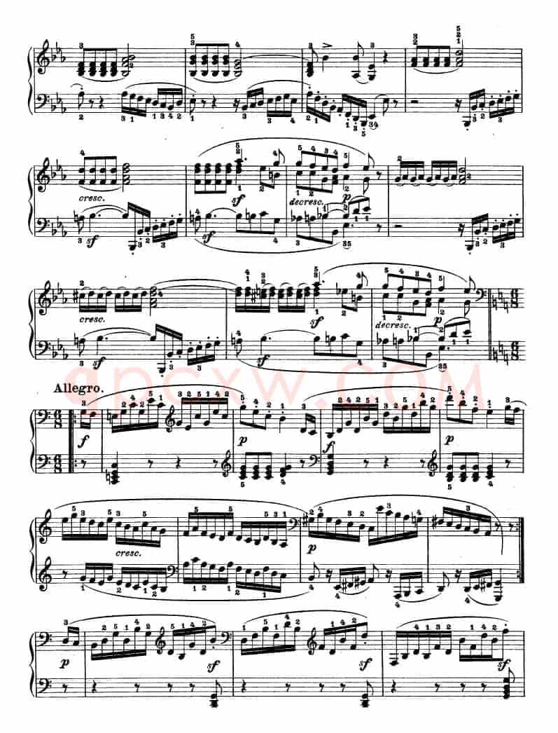 SONATE（第十三钢琴奏鸣曲-Op.27 No.1）