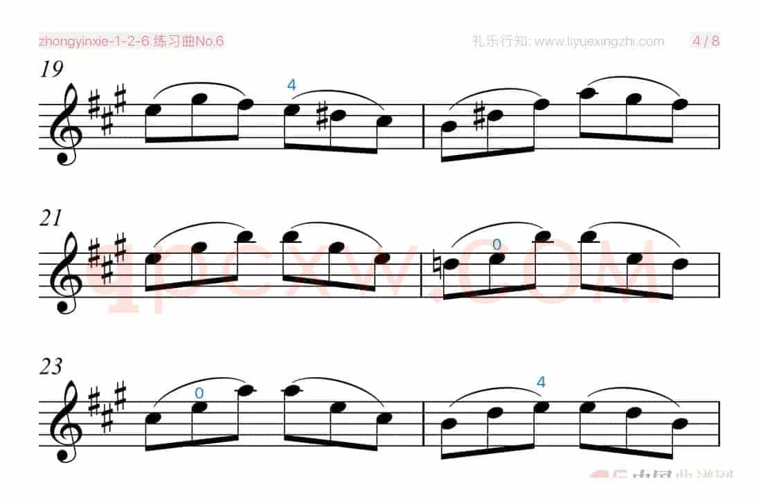 丹克拉练习曲No.6（小提琴）