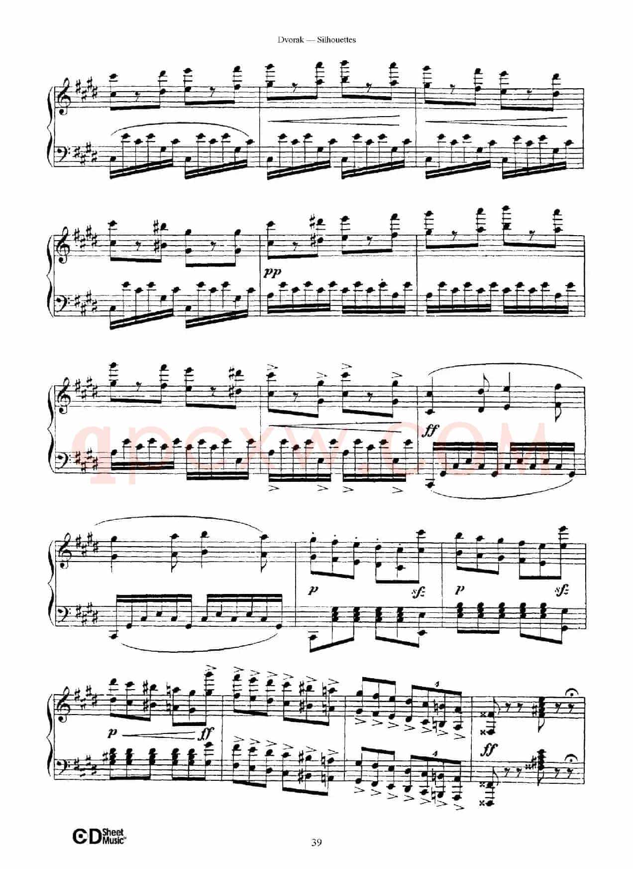 12 Silhouettes Op.8（12首剪影·12）