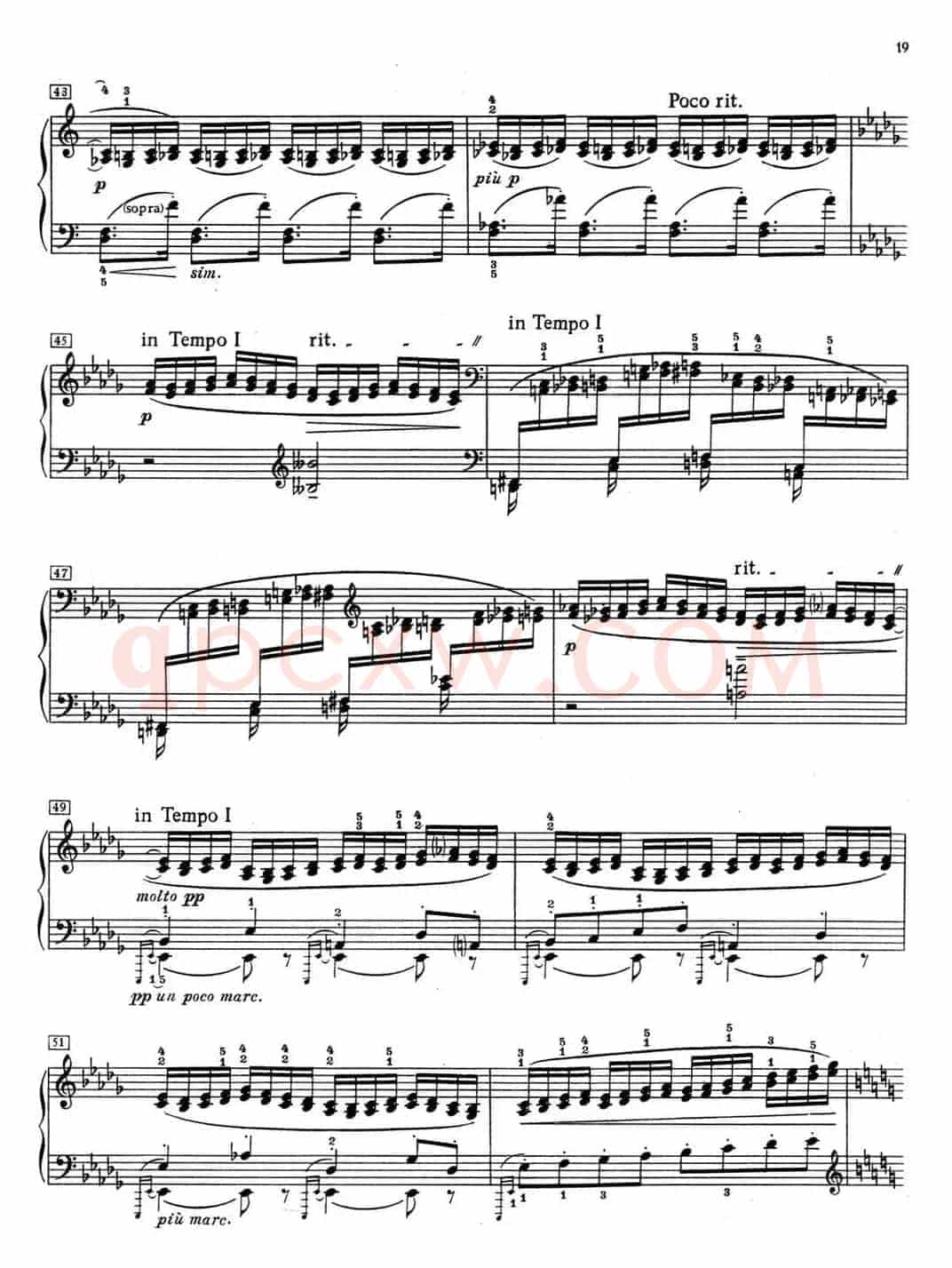 德彪西12首钢琴练习曲(2 三度练习v1.0 tierces)