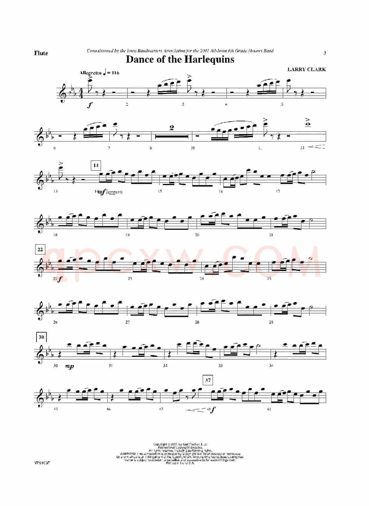 Dance of Harlequins(长笛分谱)