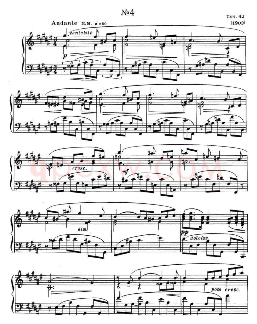斯克里亚宾 钢琴练习曲 Op.42 No.4 Alexander Scriabin Etudes