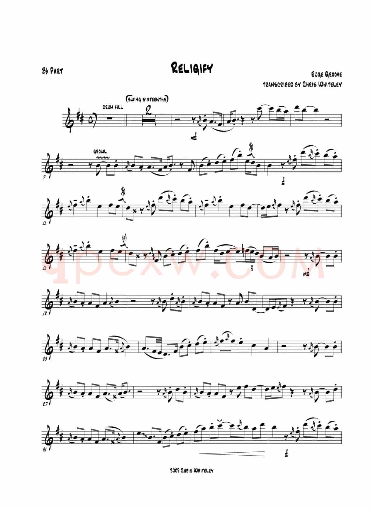 Religify（次中音萨克斯）