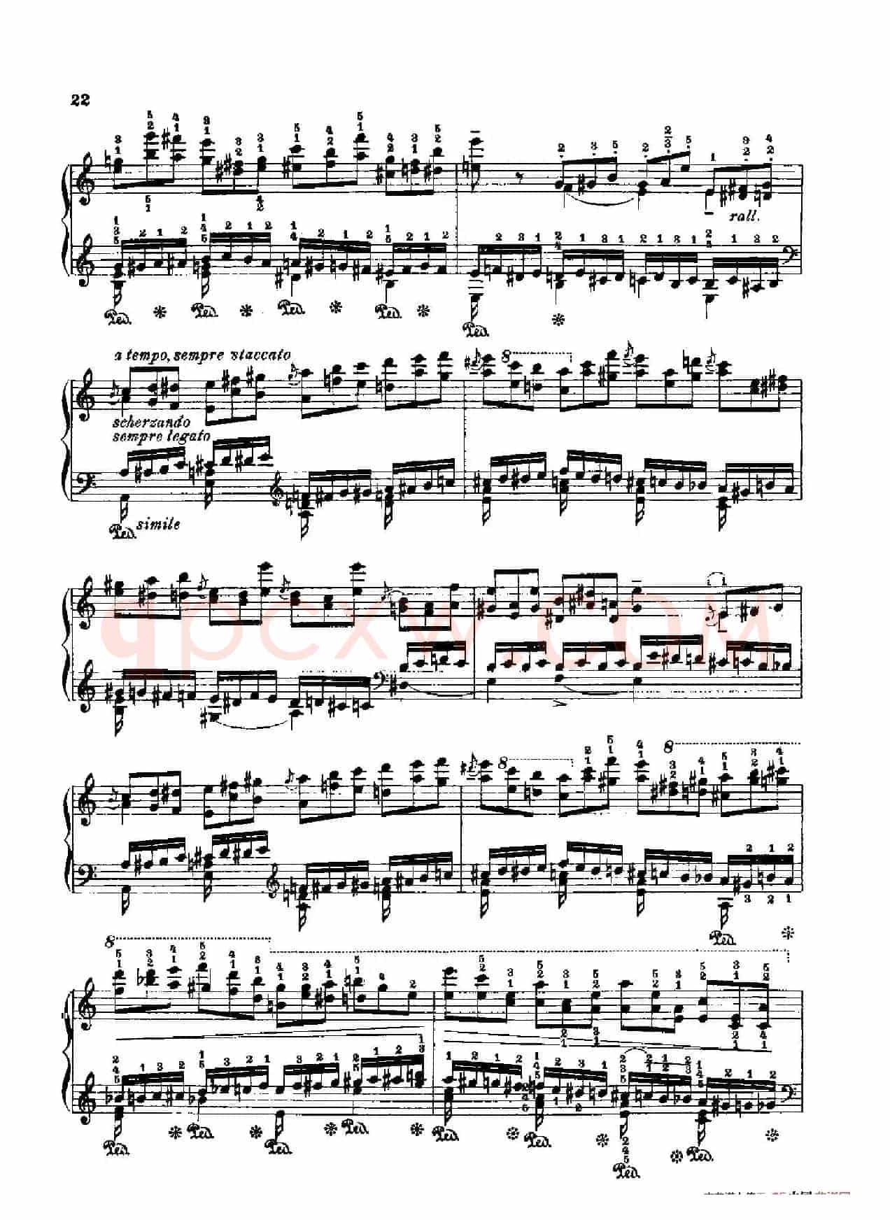 53首以肖邦练习曲为素材而作的练习曲（No.4）