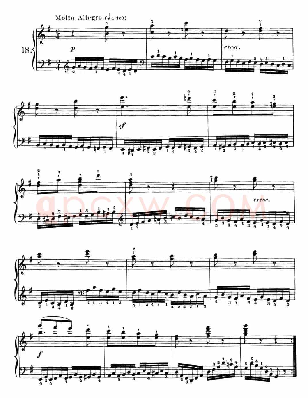40首车尔尼Op.299钢琴快速练习曲（NO.18）