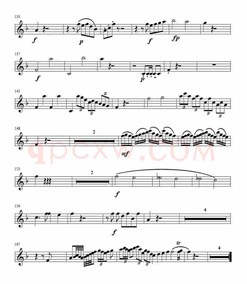 降E大调协奏曲（第一乐章 [小号谱]）