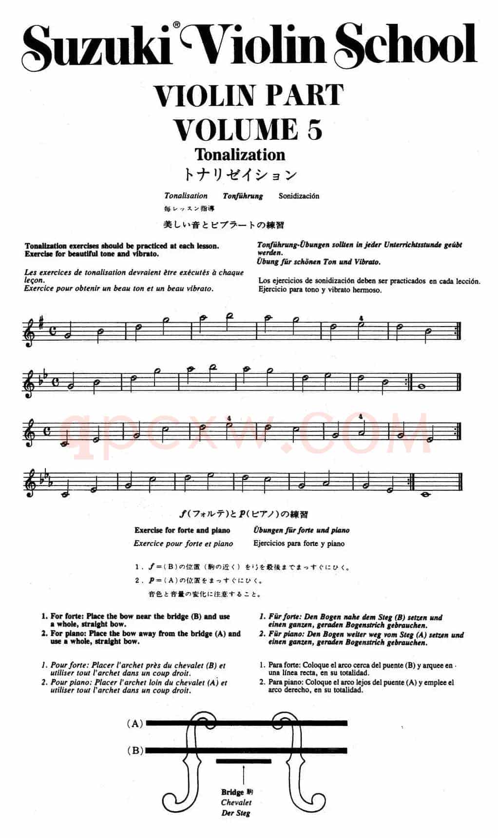 铃木小提琴教材第五册（Suzuki Violin School Violin Part VOLUME 5）