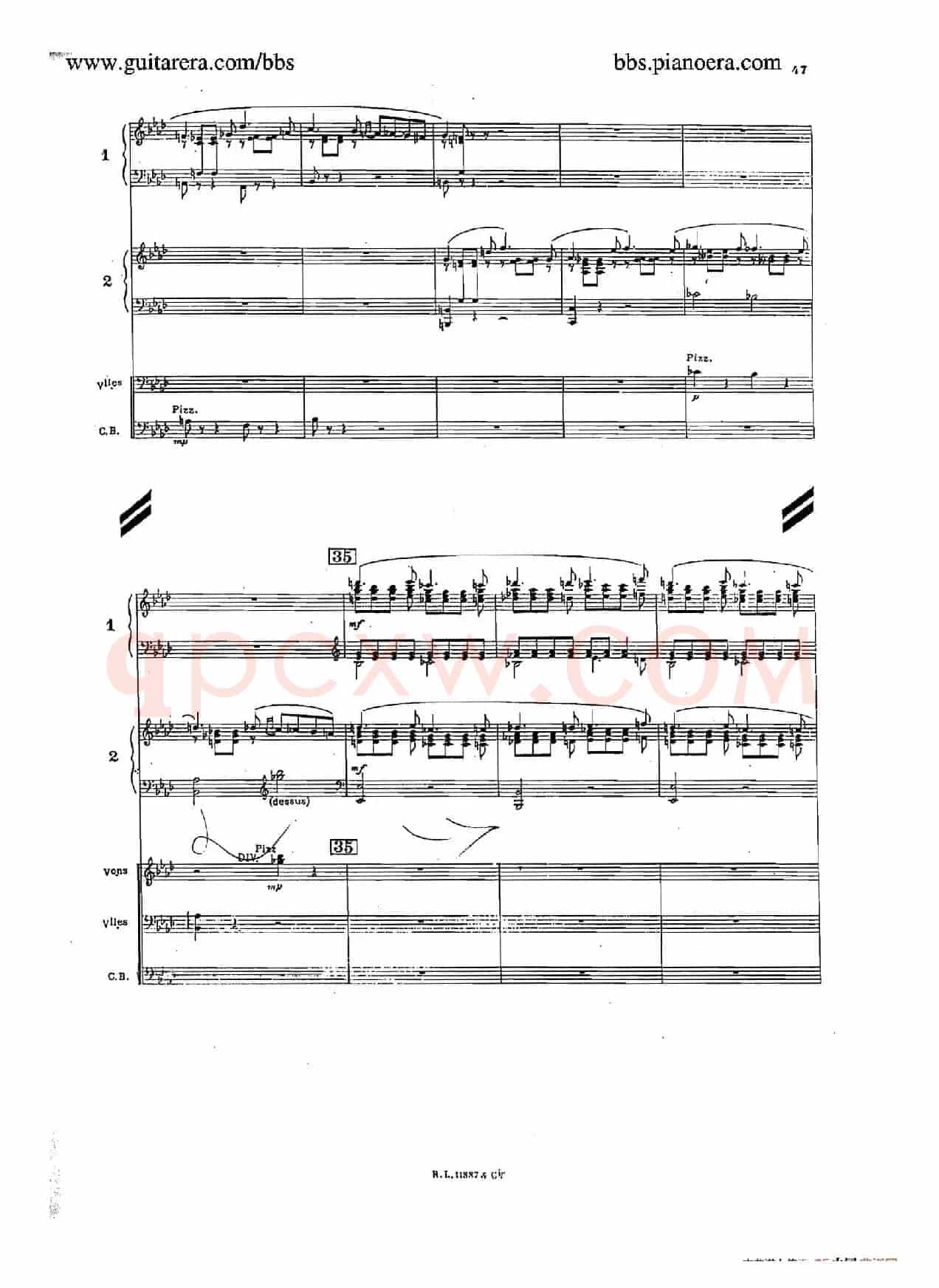 Concerto for 2 Pianos in d Minor(d小调双钢琴协奏曲·总谱)