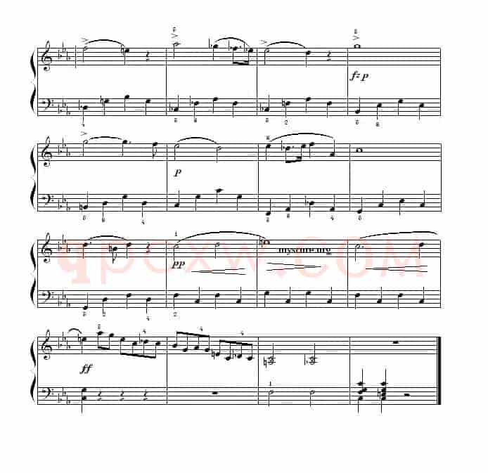 肖邦钢琴小曲：革命练习曲 