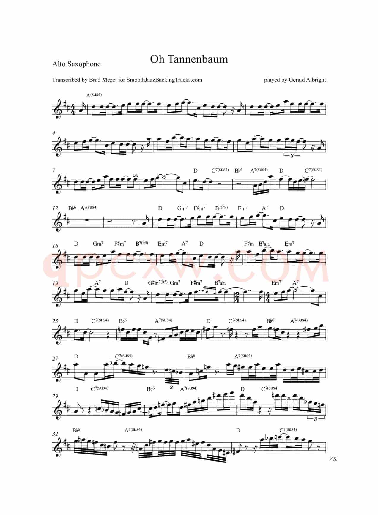Oh Tannenbaum（中音萨克斯）