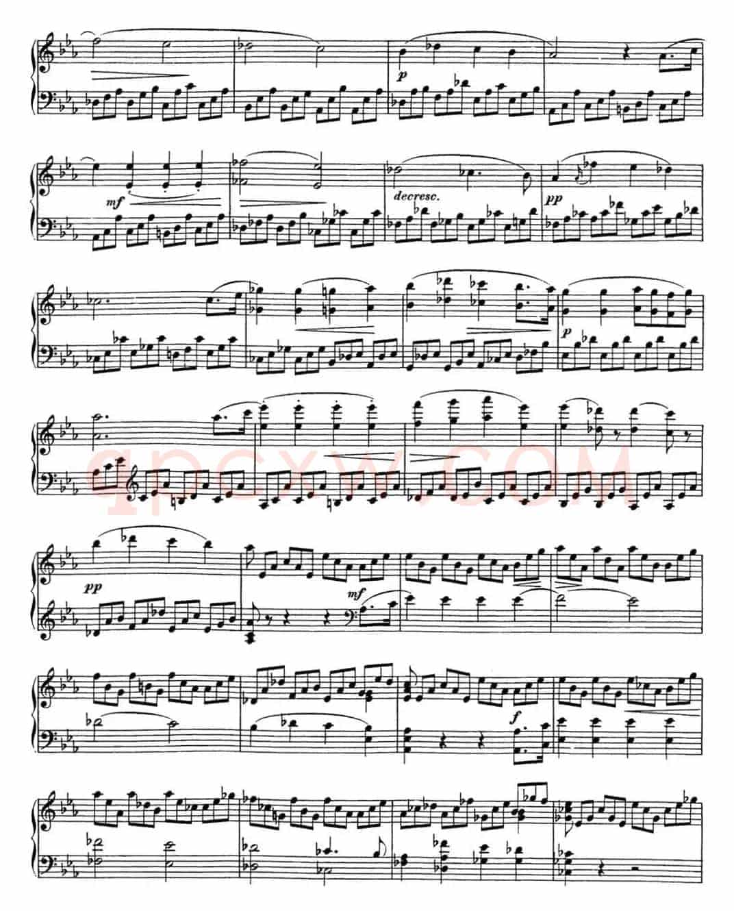 舒伯特c小调即兴曲D.899，Op.90（NO.1）