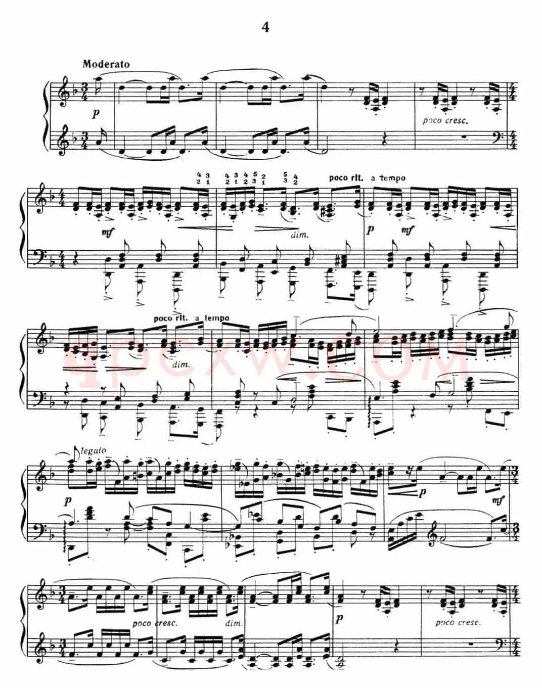 拉赫玛尼诺夫 音画练习曲4或5 Etudes tableaux Op.33 No.4