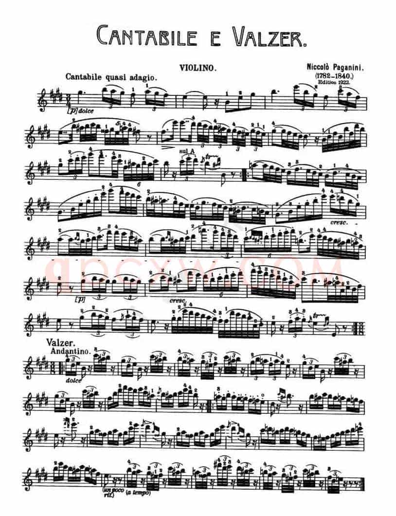 CANTABILE E VALZER