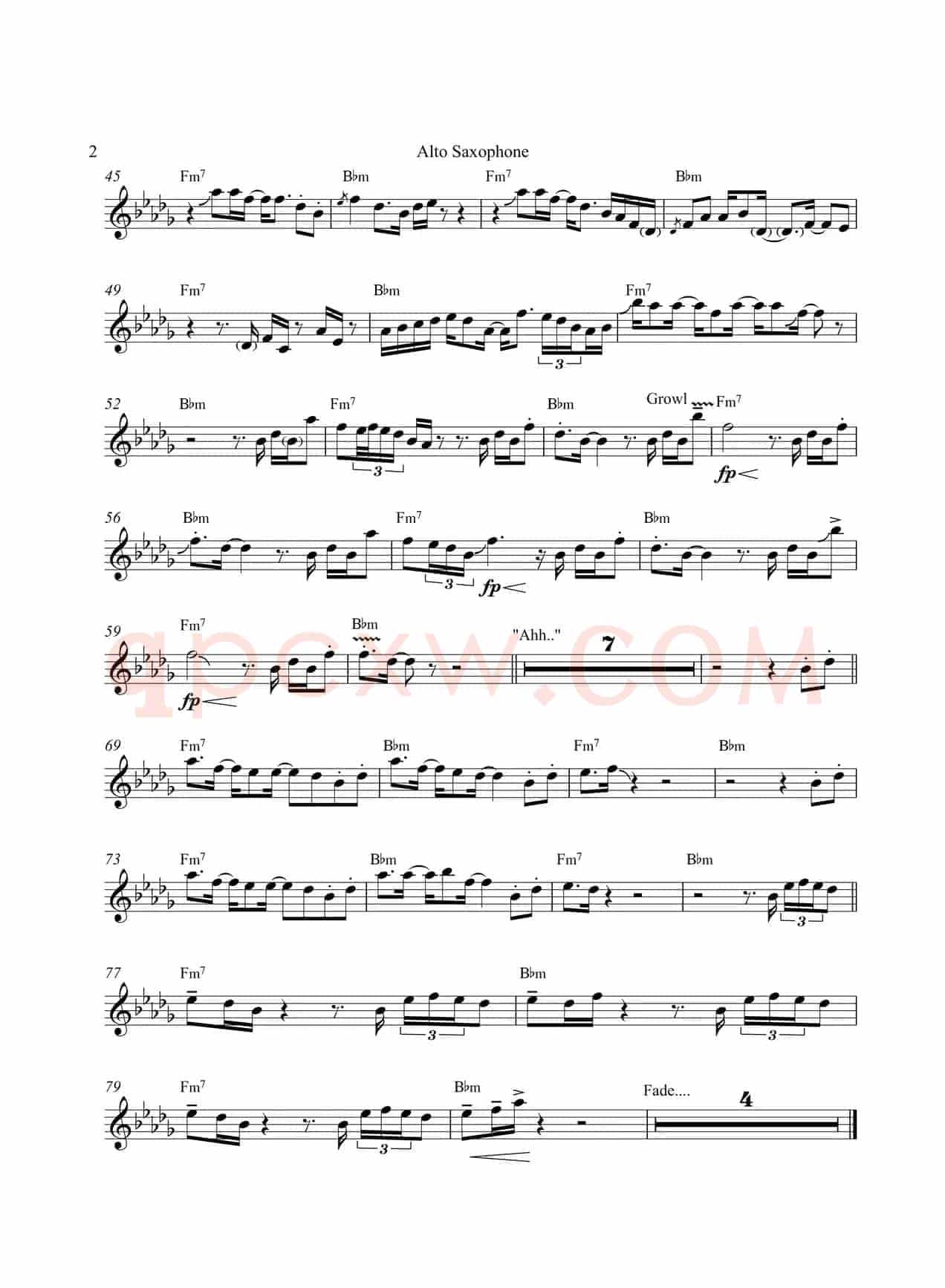 Easy Come Easy Go（中音萨克斯）