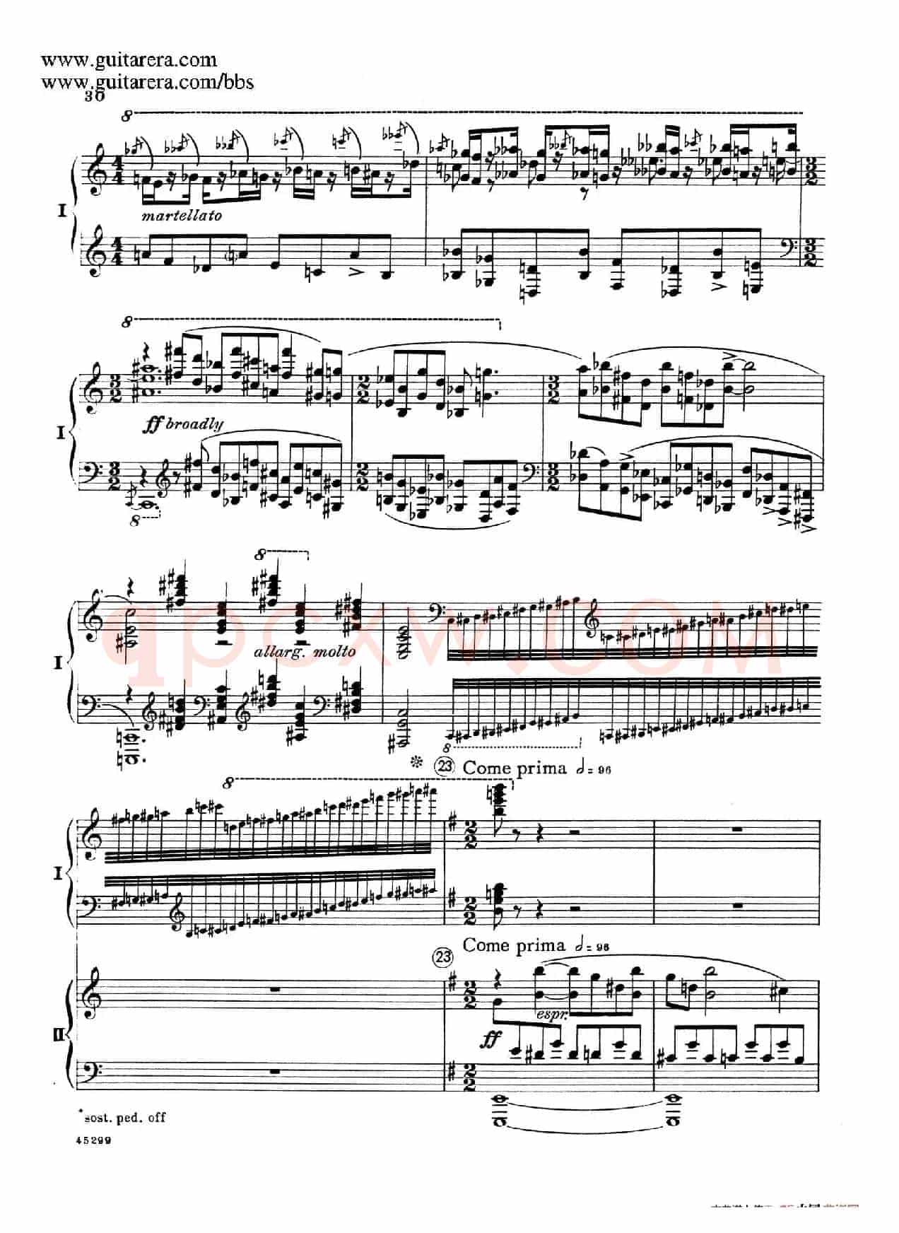 Piano Concerto Op.38(钢琴协奏曲·双钢琴·第一乐章)