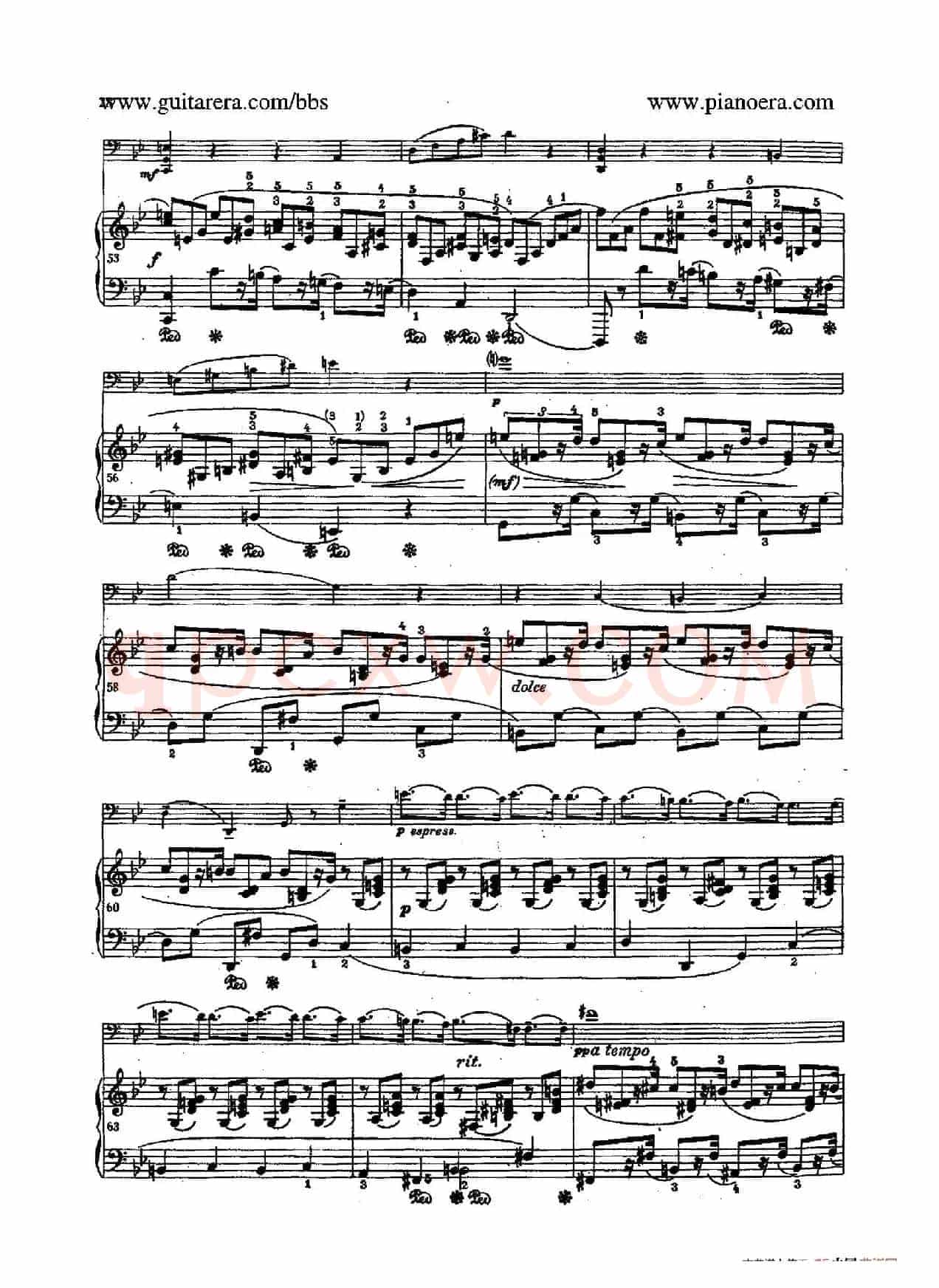 Sonata for Cello and Piano in g Minor Op.65(g小调大提琴奏鸣曲·大提琴+钢琴)