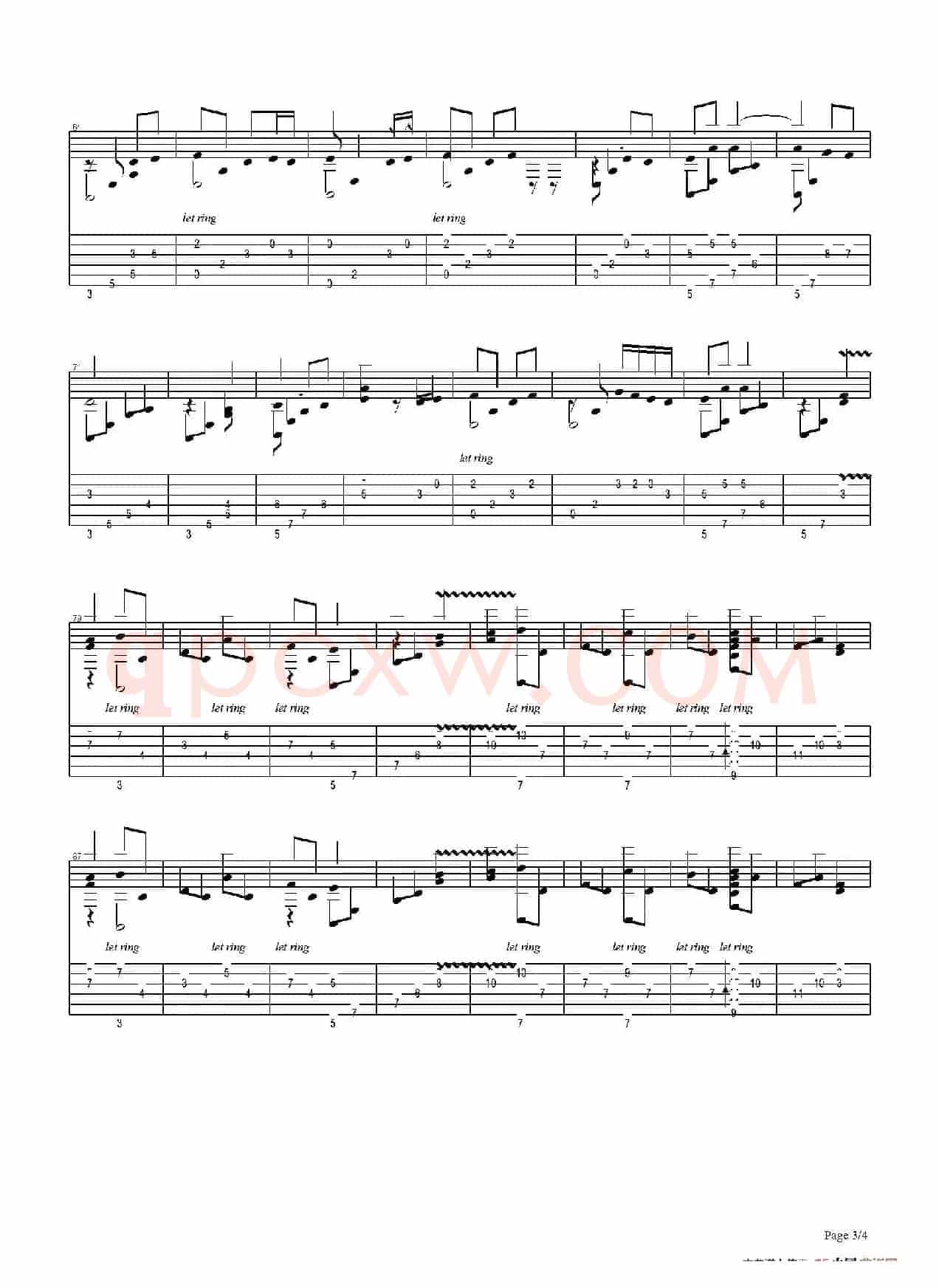 古典吉他：James Horner：Titanic