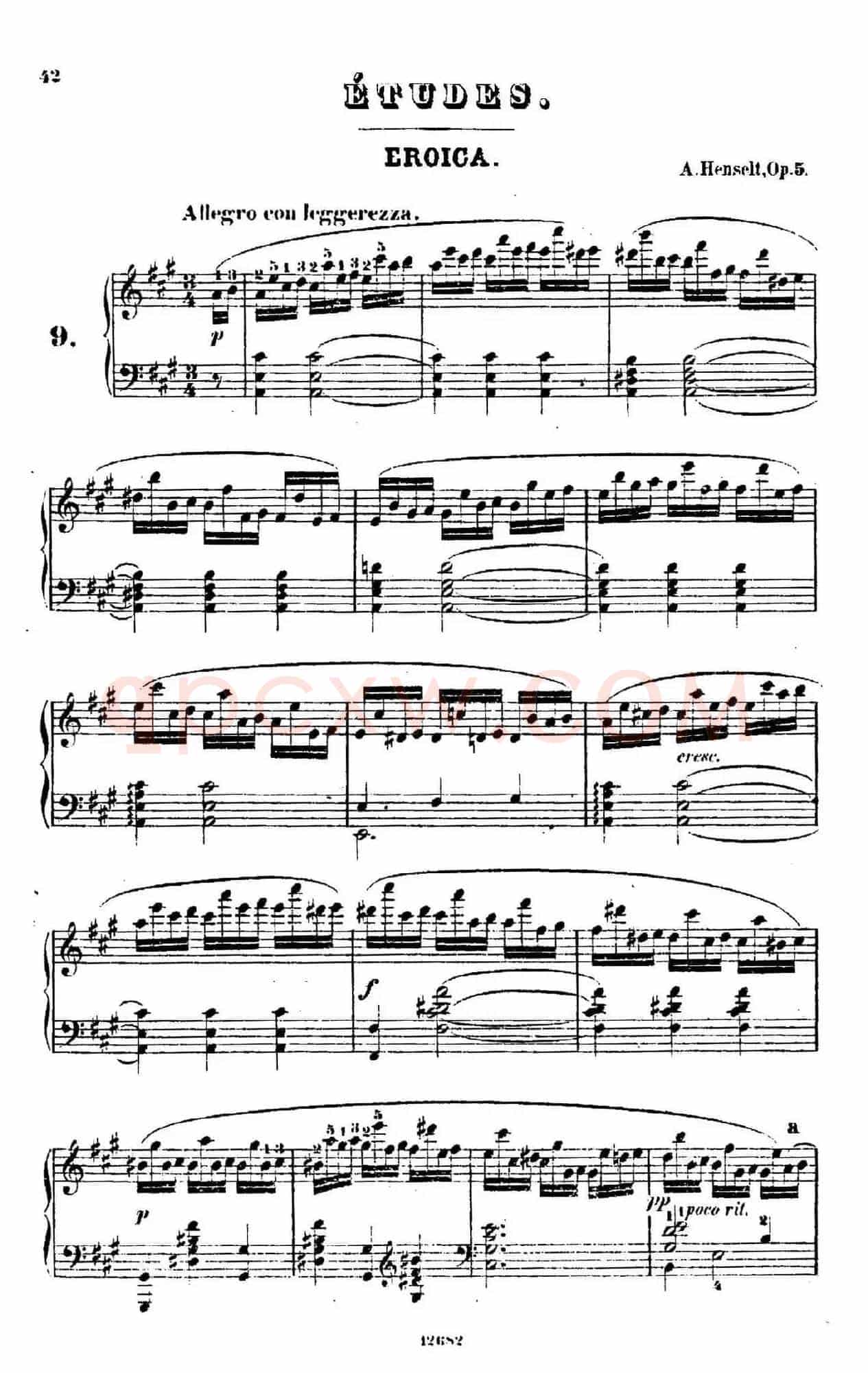 Douze Etudes de Salon Op.5(12首沙龙练习曲·9)