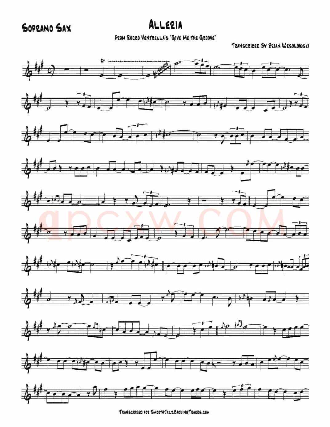 Alleria（高音萨克斯）