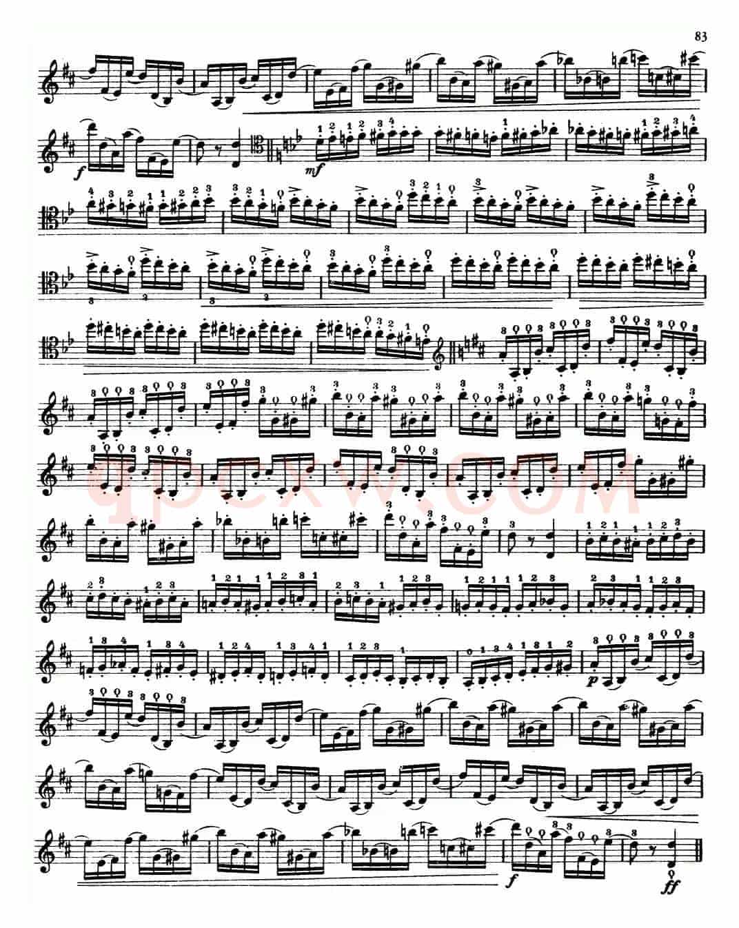 大提琴高级练习曲40首 No.38