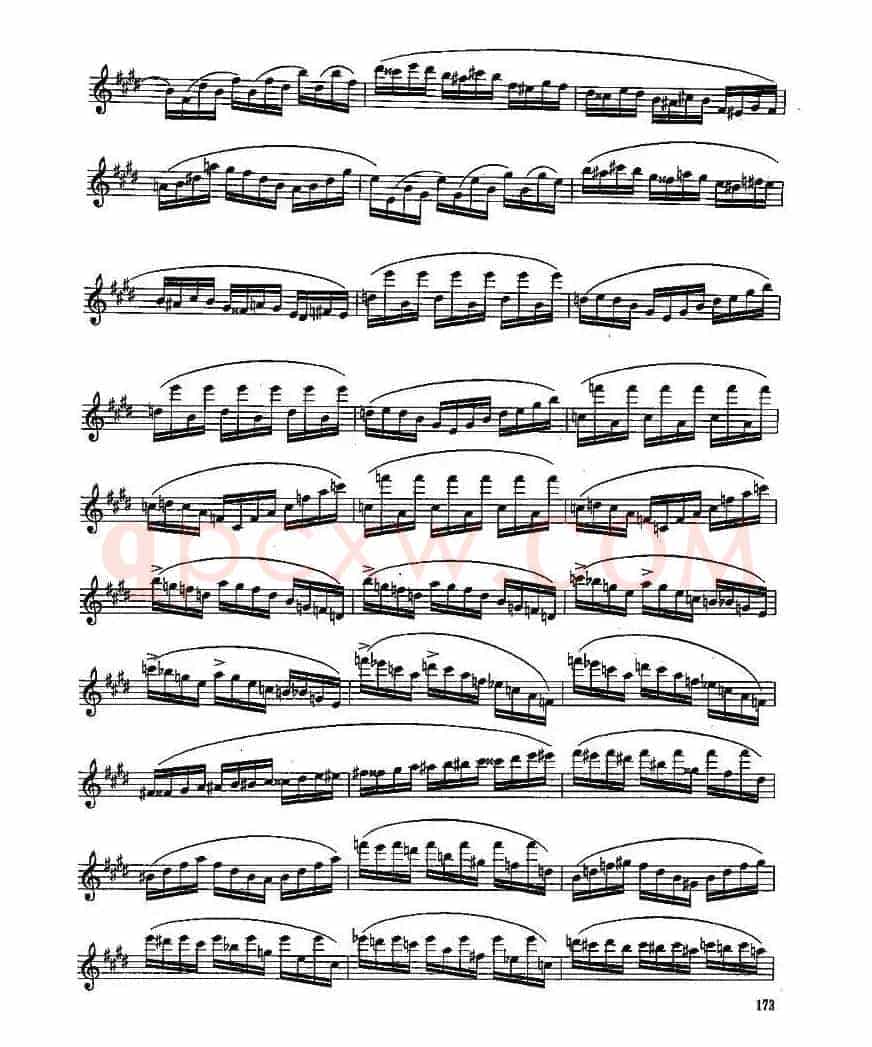 长笛九级考级曲谱（第一、二部分）