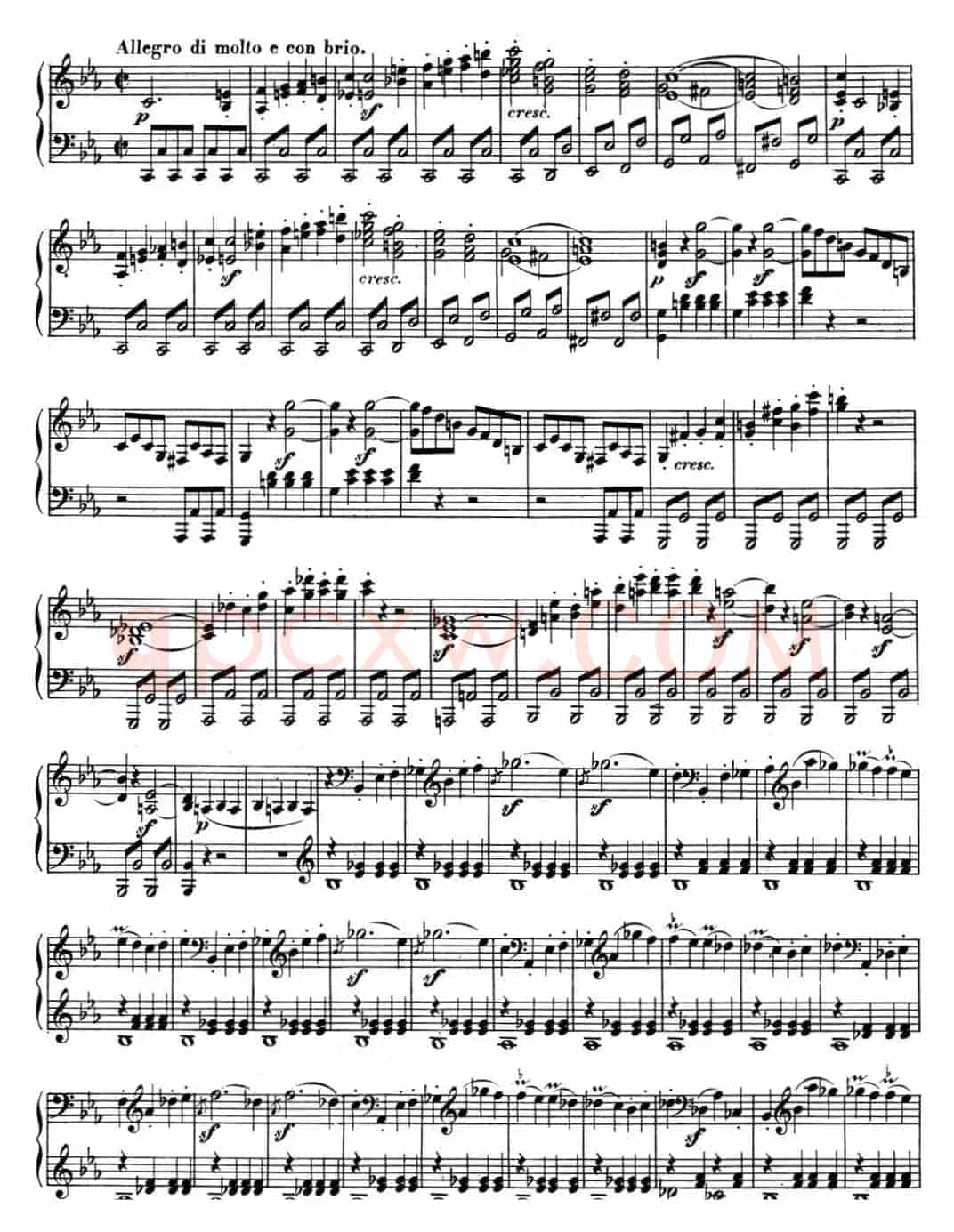 贝多芬钢琴奏鸣曲08 悲怆 C小调 Op.13 C minor