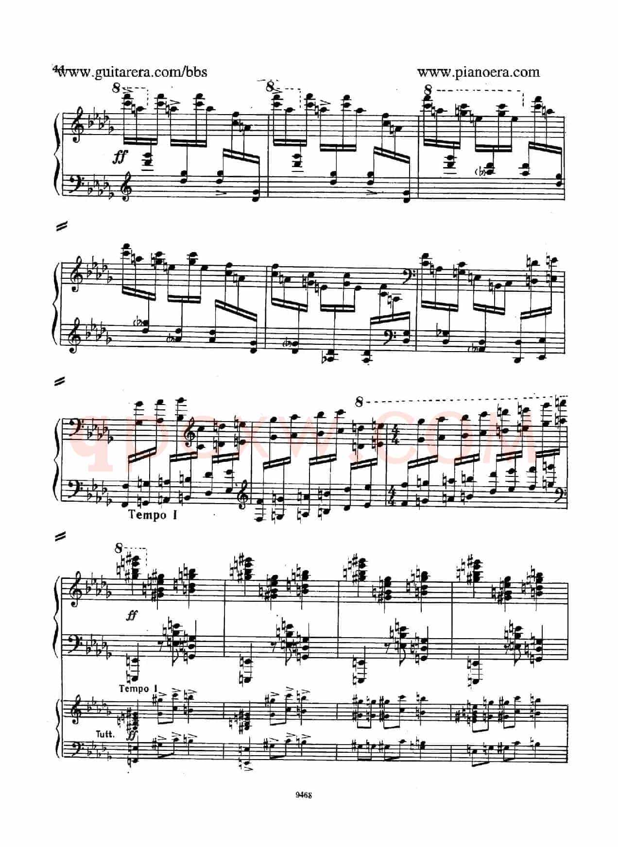 Piano Concerto in D-flat Major Op.37(降D大调钢琴协奏曲·Ⅰ·双钢琴)