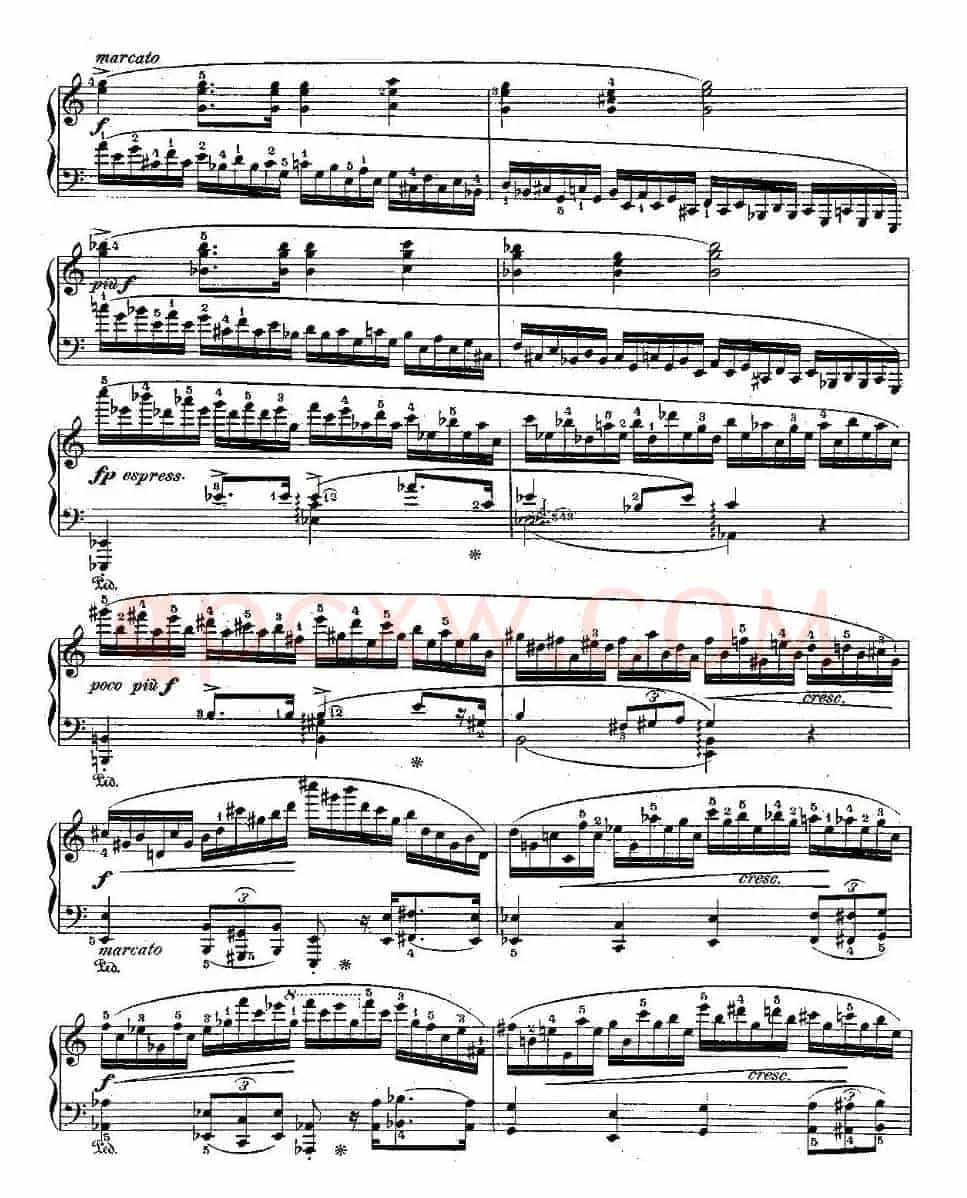 肖邦钢琴练习曲，Op.25之十一