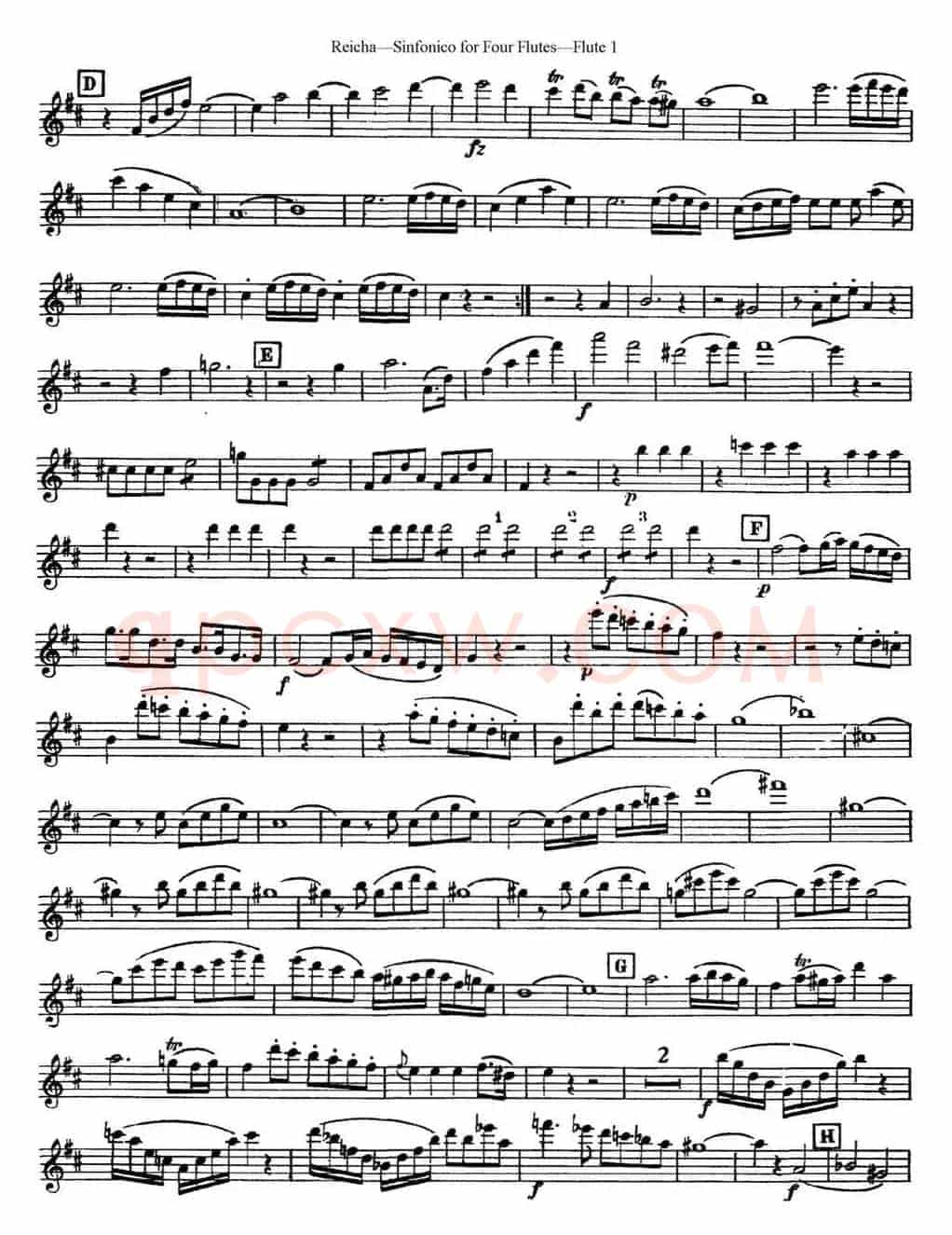 瑞查长笛四重奏（Flute 1）