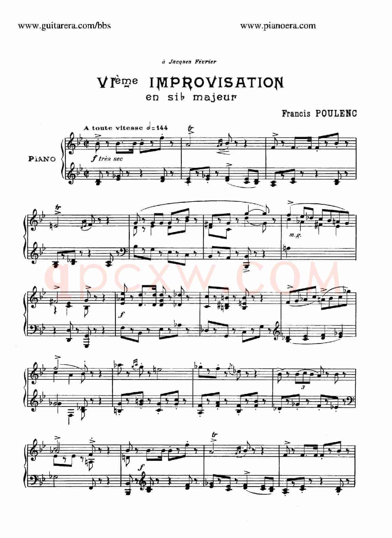 15 Improvisations(15首即兴曲·Ⅵ)