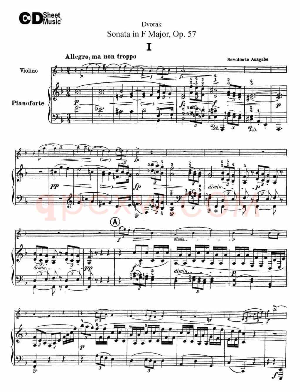 Violin Sonata Op.57（小提琴+钢琴伴奏）