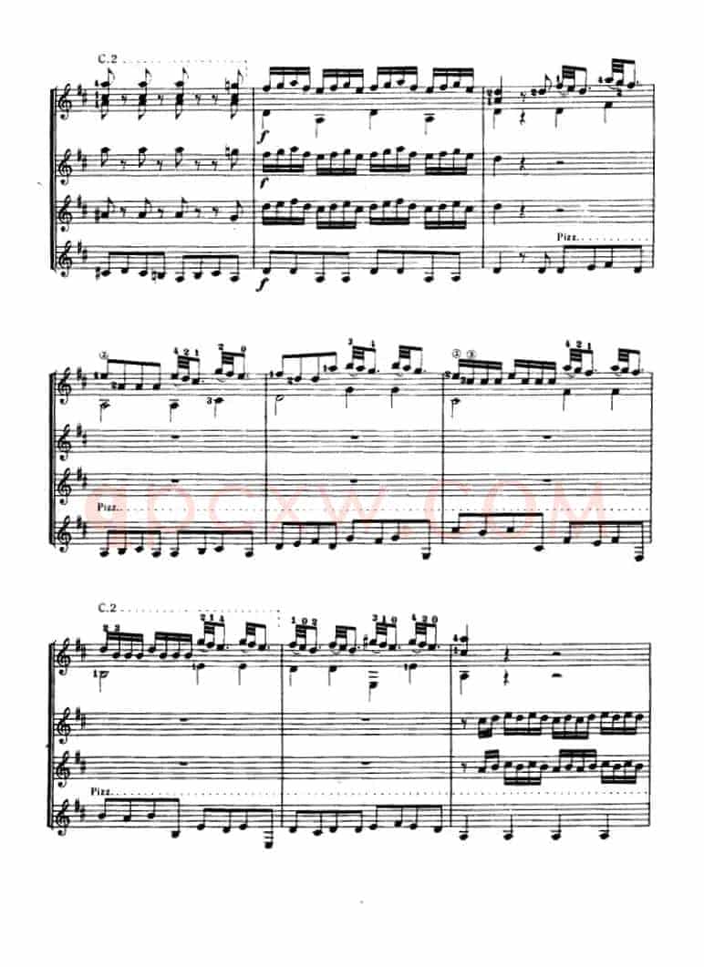 D大调协奏曲（古典吉他三重奏）