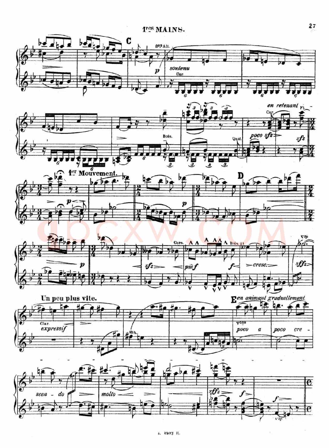 Symphony on a French Mountain Air Op.25(法国山歌交响曲·双钢琴·Ⅱ)