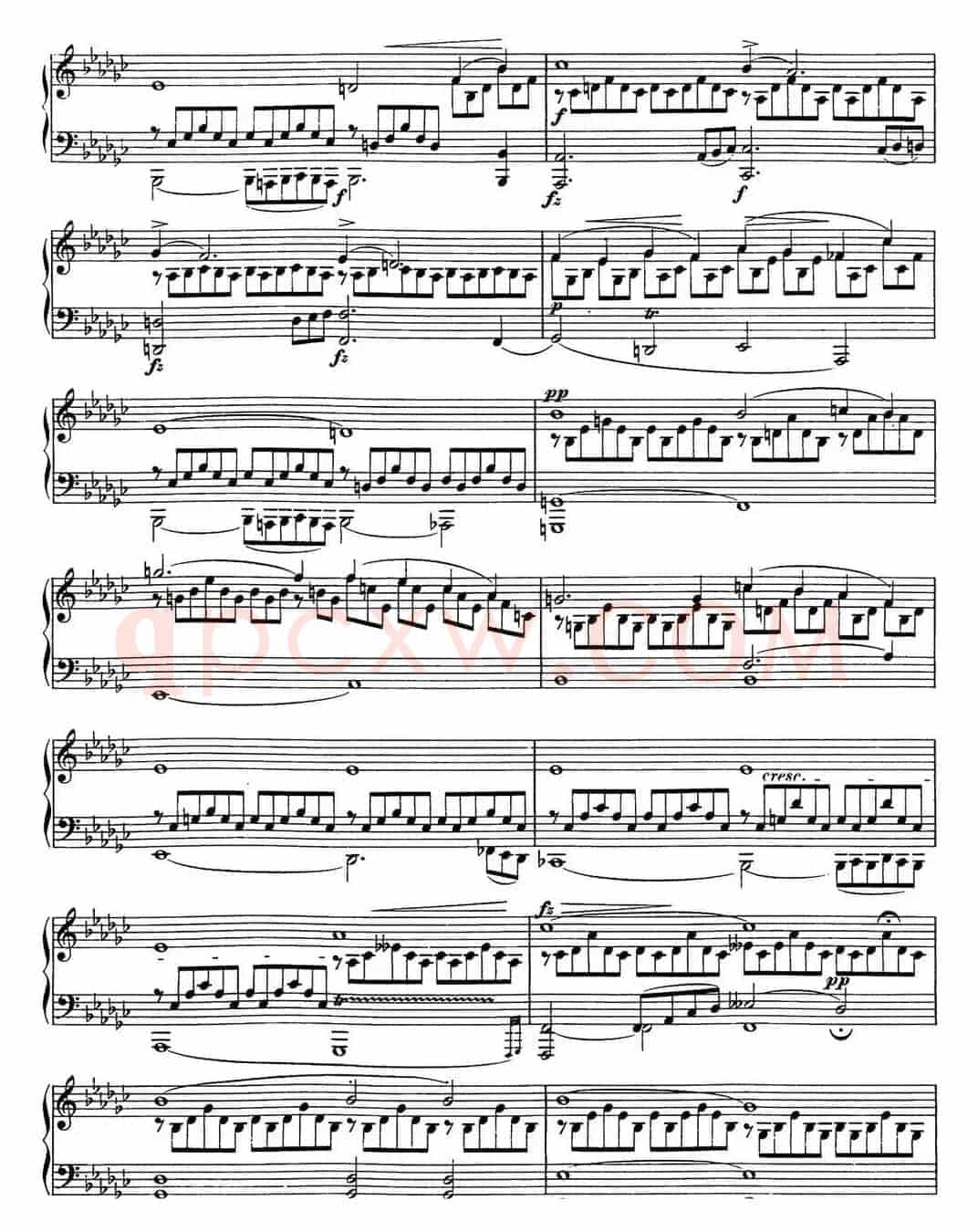 舒伯特降G大调即兴曲D.899，Op.90（NO.3）
