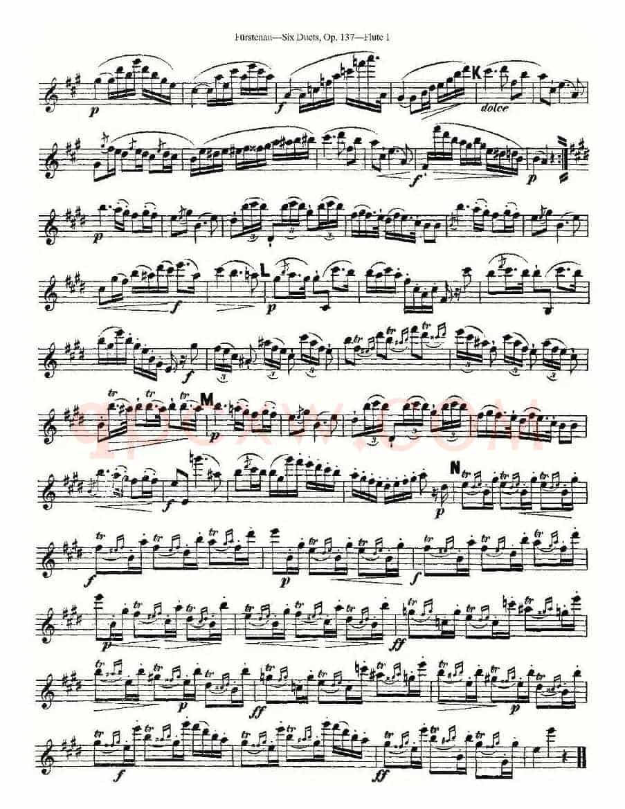 Six Duets, Op.137 之六（二重奏 六首作品 137号）