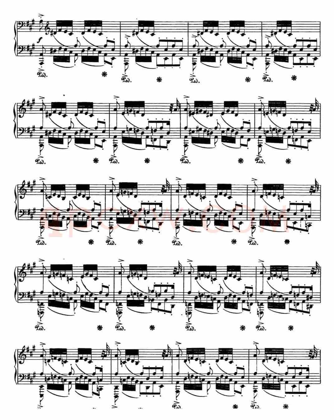 肖邦 波兰舞曲 Op.44 升f小调 Polonaise