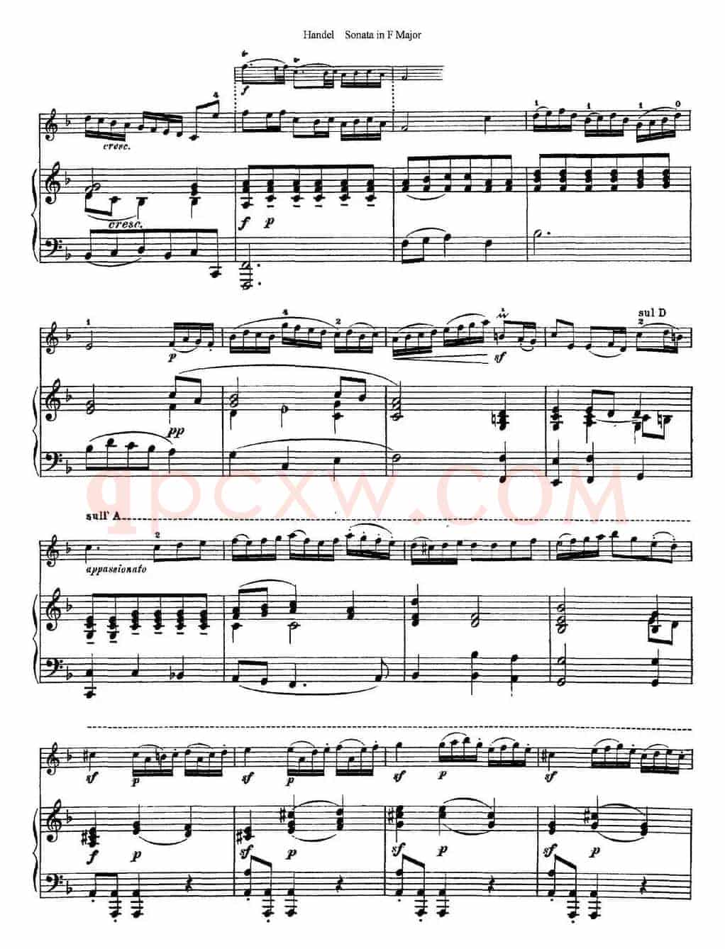 Violin Sonata No.3 in F major（小提琴+钢琴伴奏）