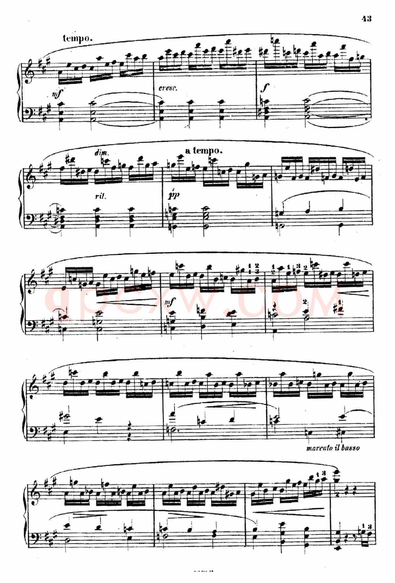 Douze Etudes de Salon Op.5(12首沙龙练习曲·9)
