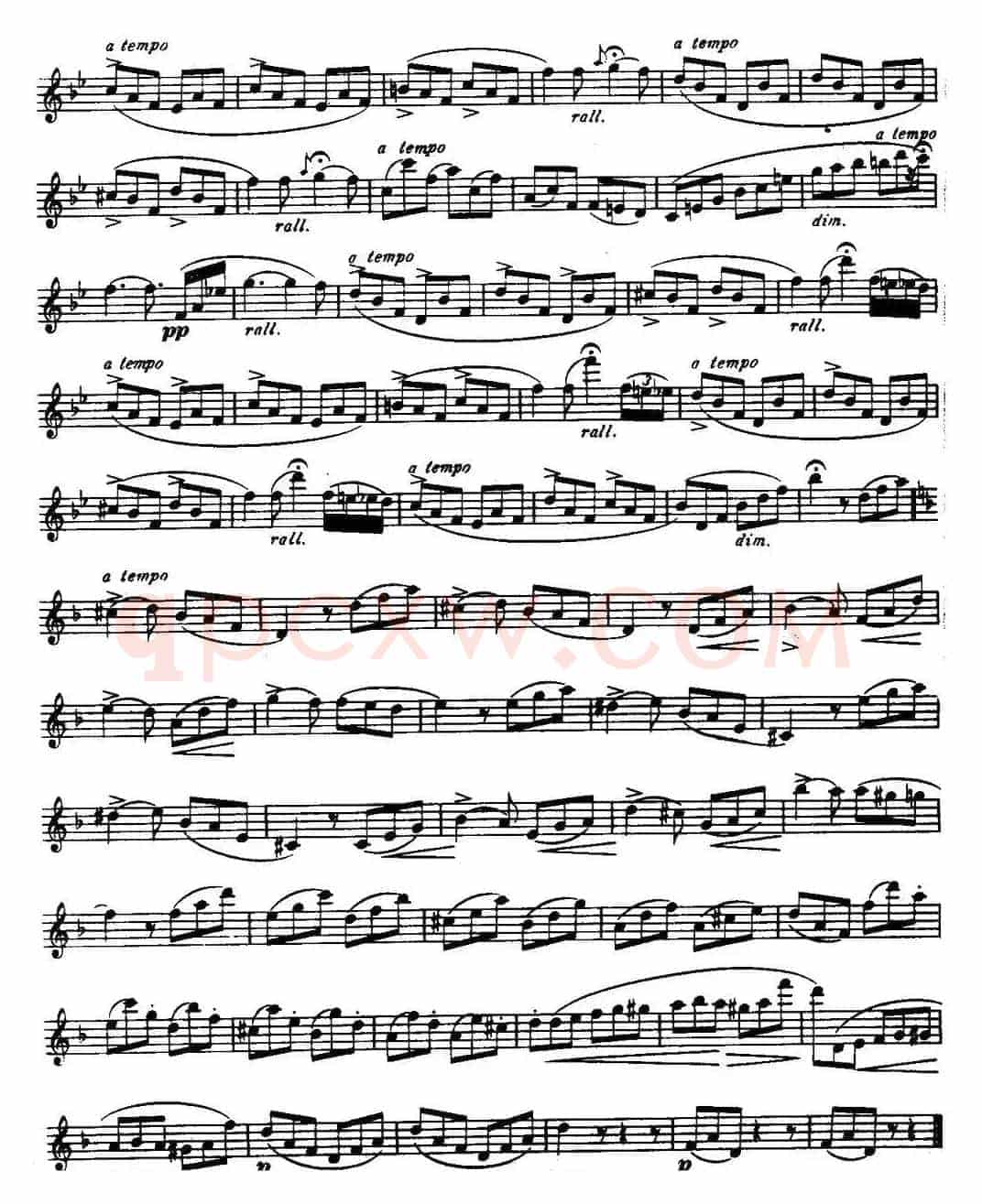 柯勒长笛练习曲作品33号（第二册）（6）
