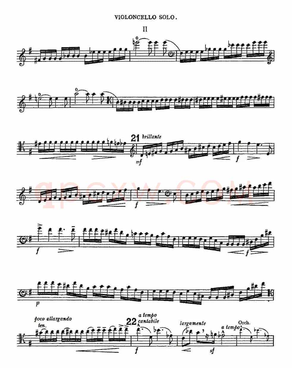 Edward Elgar Concerto e Minor Op85 For Cello（Cel）