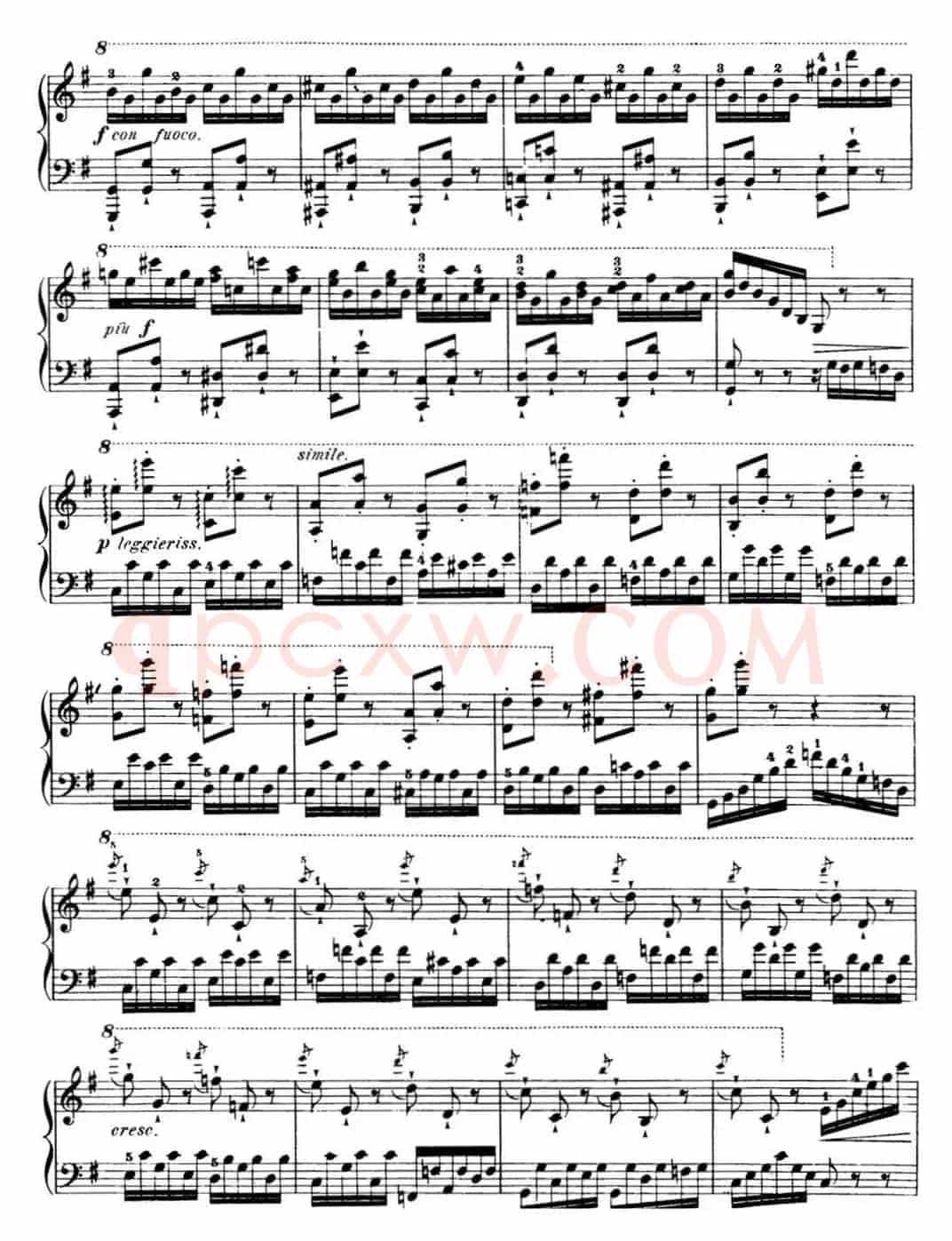 50首车尔尼Op.740钢琴手指灵巧技术练习曲（NO.20）