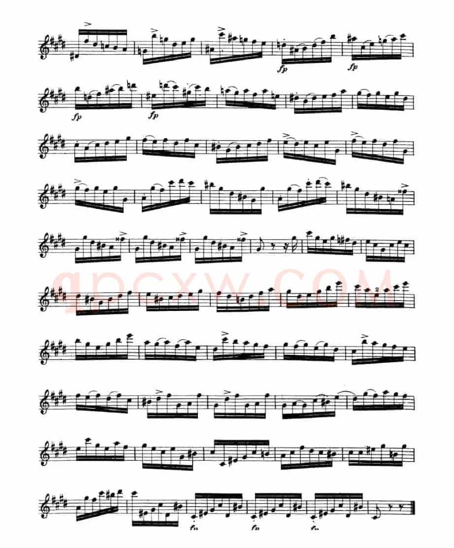 24首小提琴练习曲之10 
