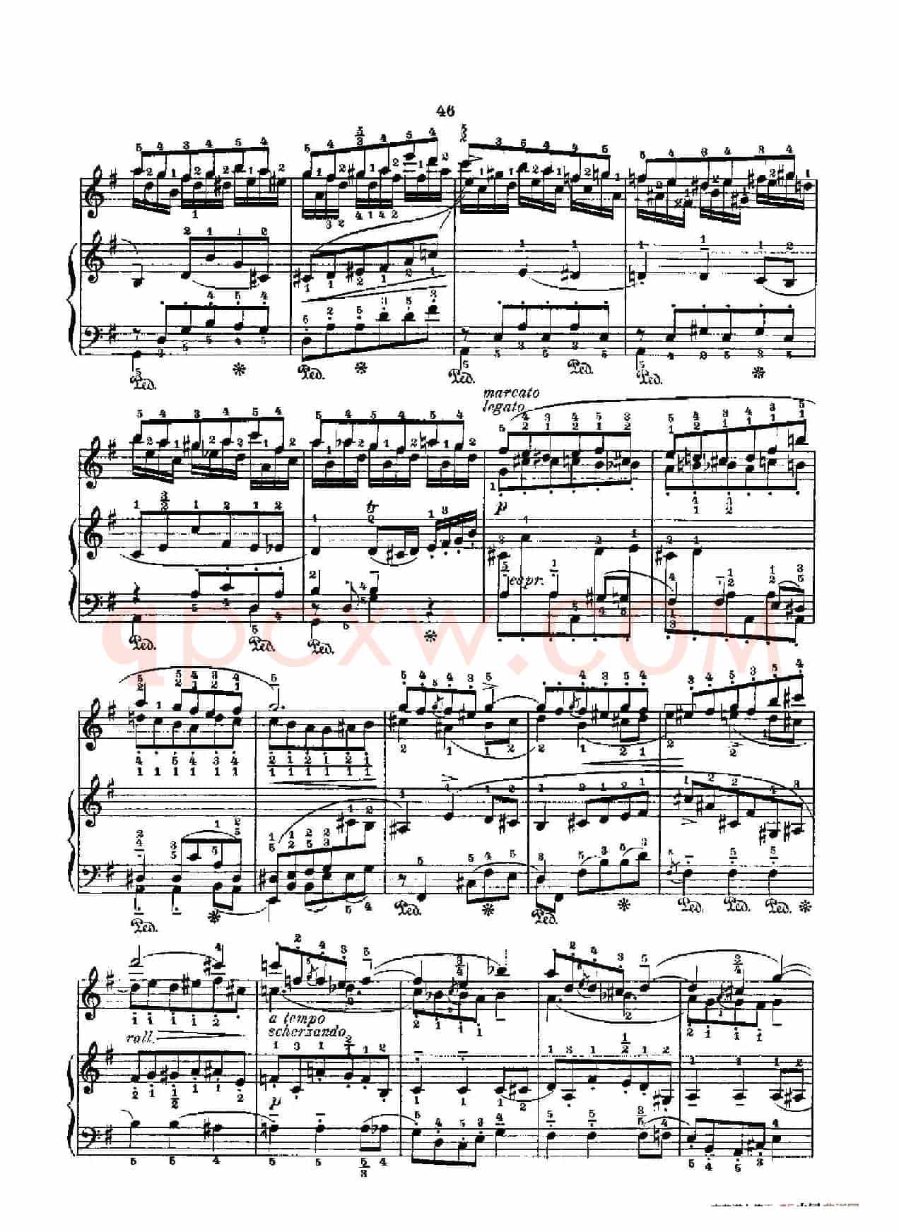 53首以肖邦练习曲为素材而作的练习曲(No.46)