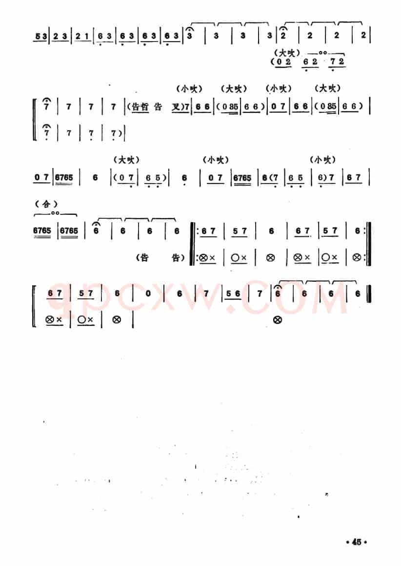 粉蝶采花（唢呐、轻三六调）