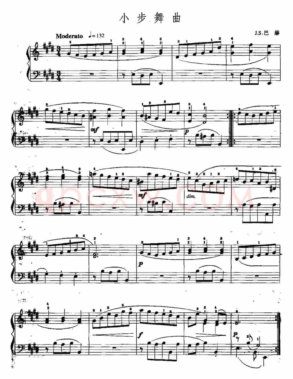 手风琴复调作品：小步舞曲（J.S.巴赫作曲版2）