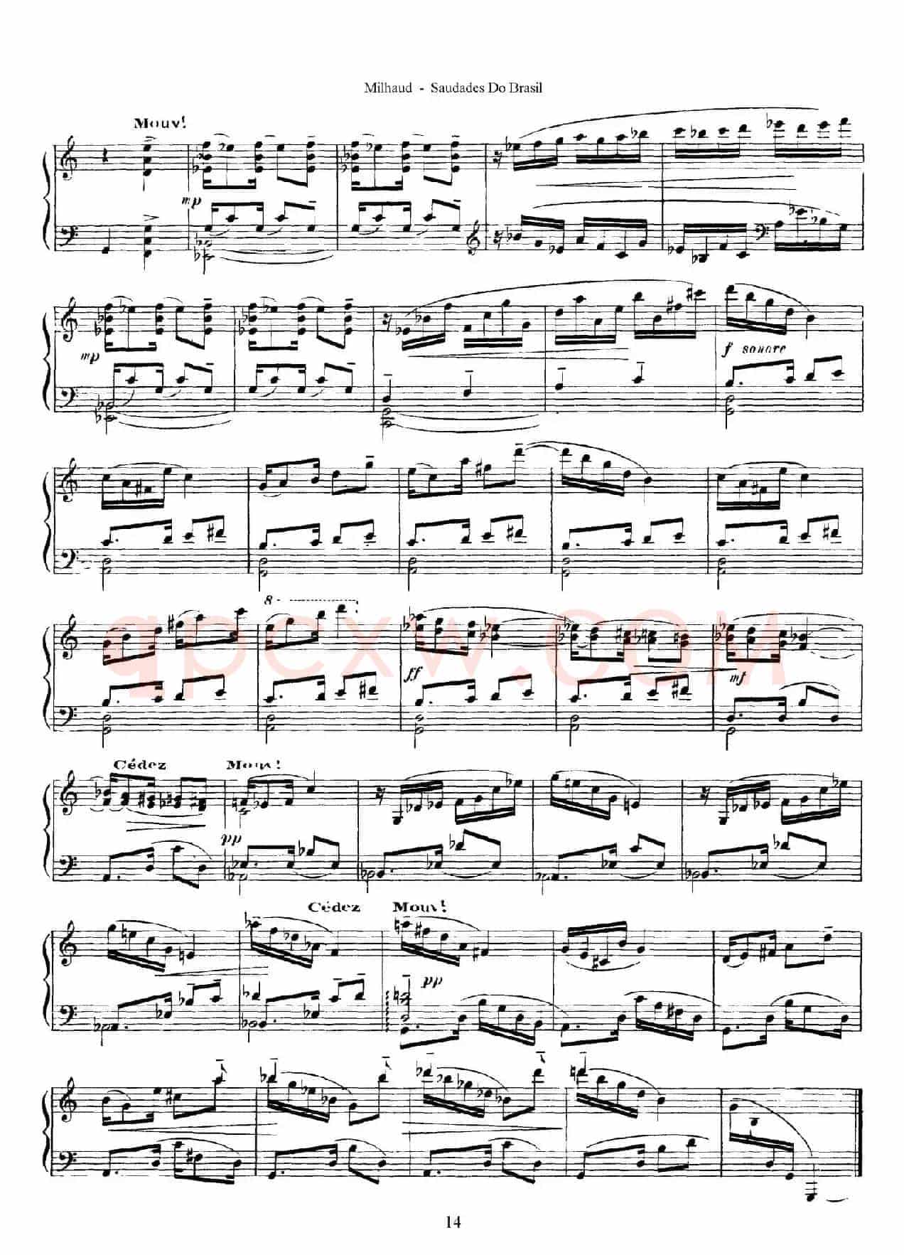 Saudados do Brasil Op.67(巴西回忆·Ⅶ)