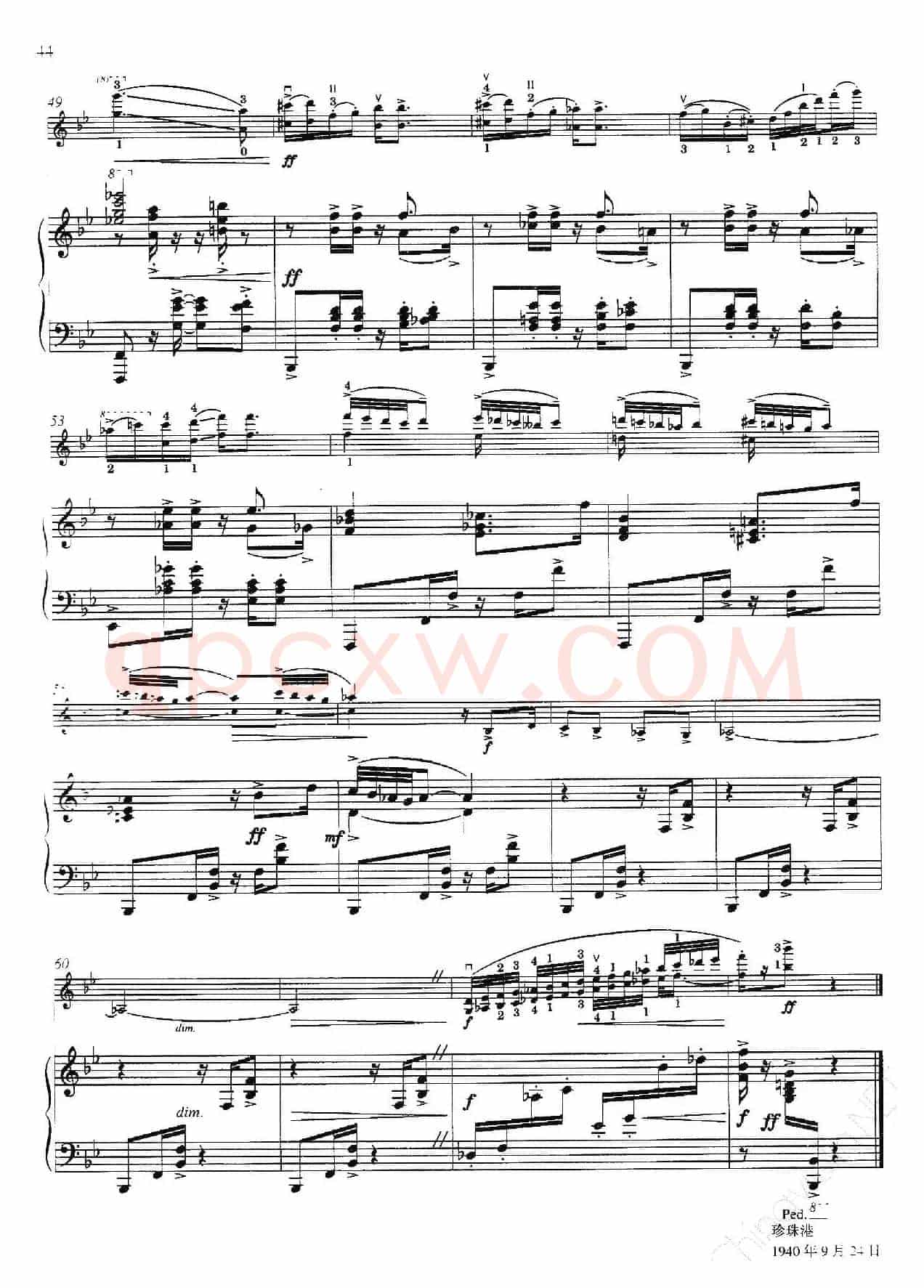 Three Preludes for Piano·Ⅰ（为钢琴而作的三首前奏曲·Ⅰ）（小提琴+钢琴伴奏）