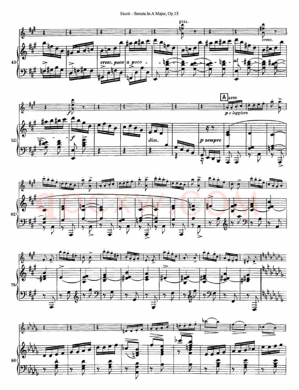 Violin Sonata No.1 Op.13（小提琴+钢琴伴奏）