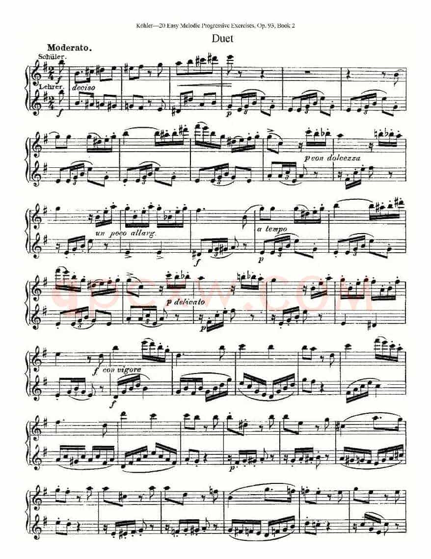 柯勒练习曲作品93号（二）